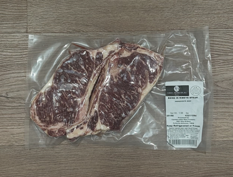 Bone In Ribeye Steak | Farris Burroughs Farms | Charolais Cattle | Farm ...